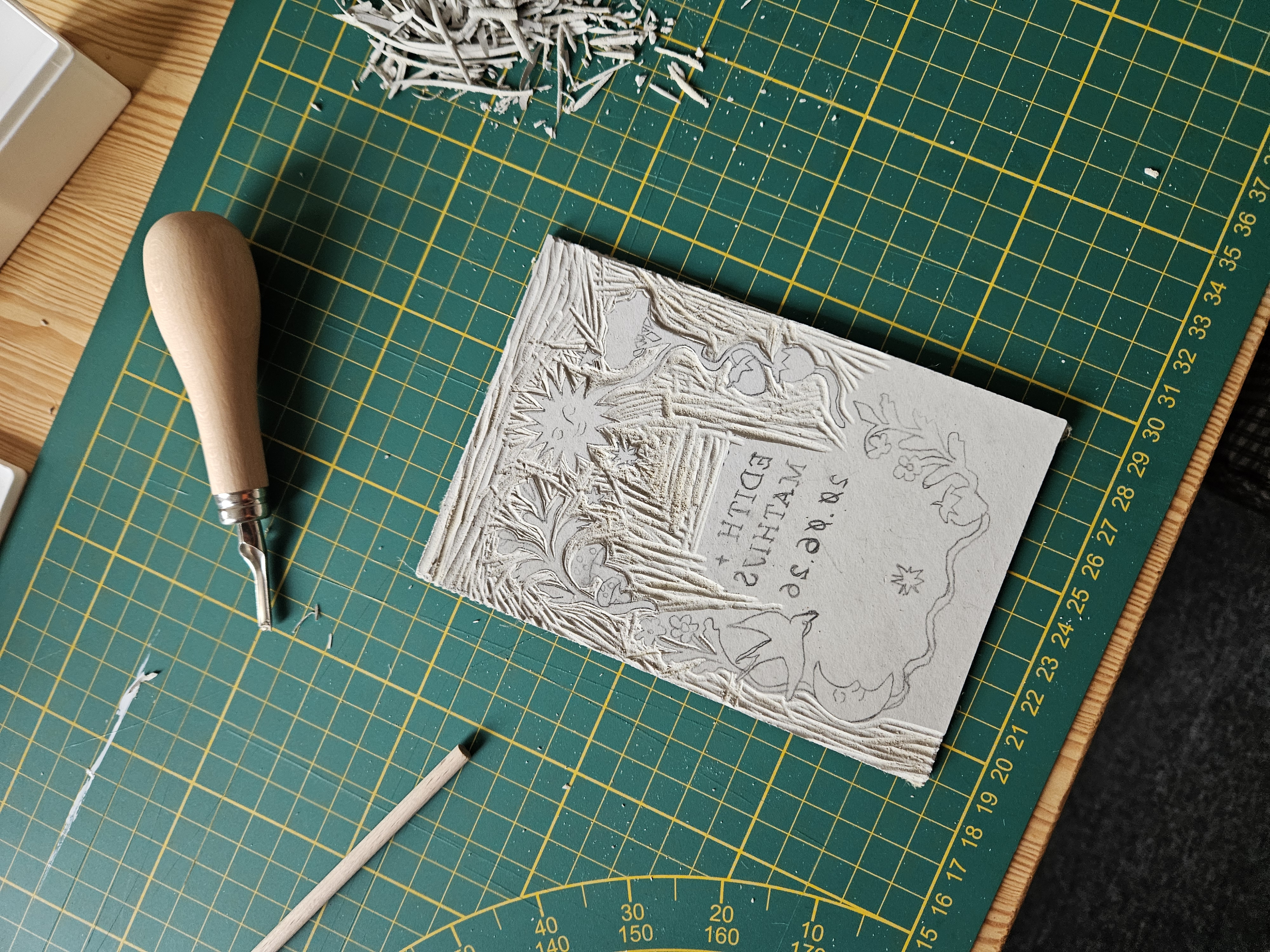 Impressie Workshop Linosnede voor beginners