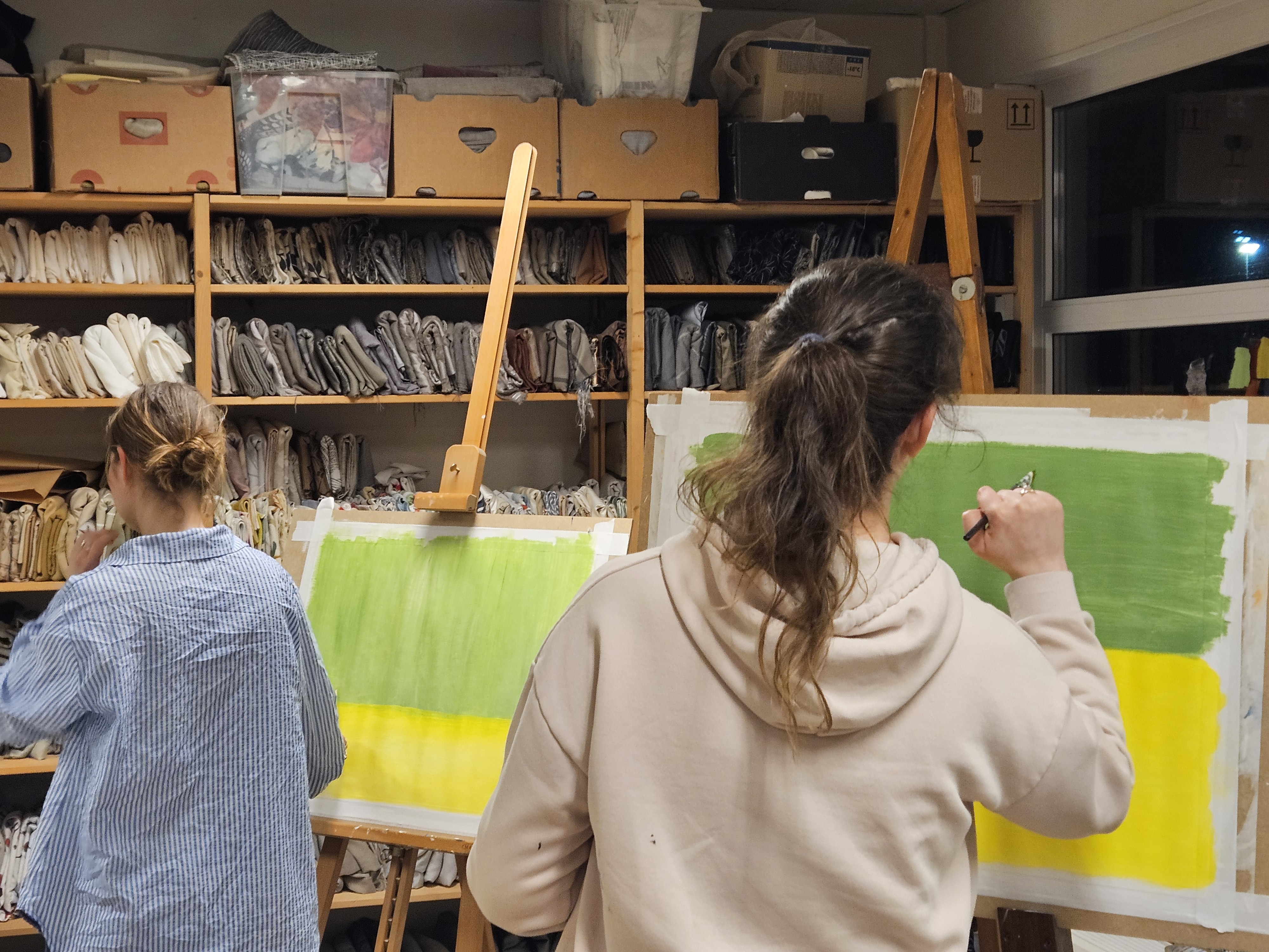 Impressie Cursus Landschap schilderen (acrylverf)